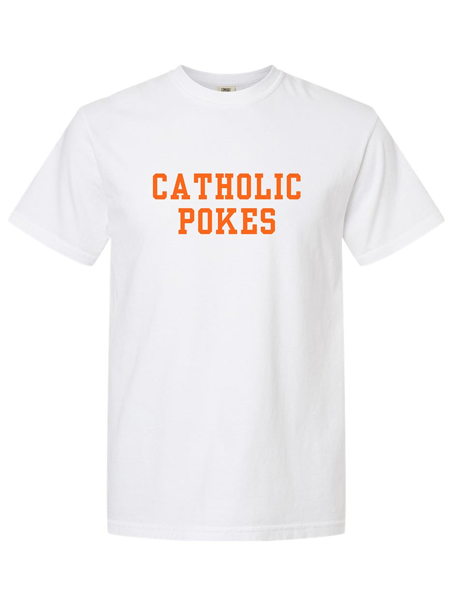 Catholic Pokes - White T-Shirt product image (1)