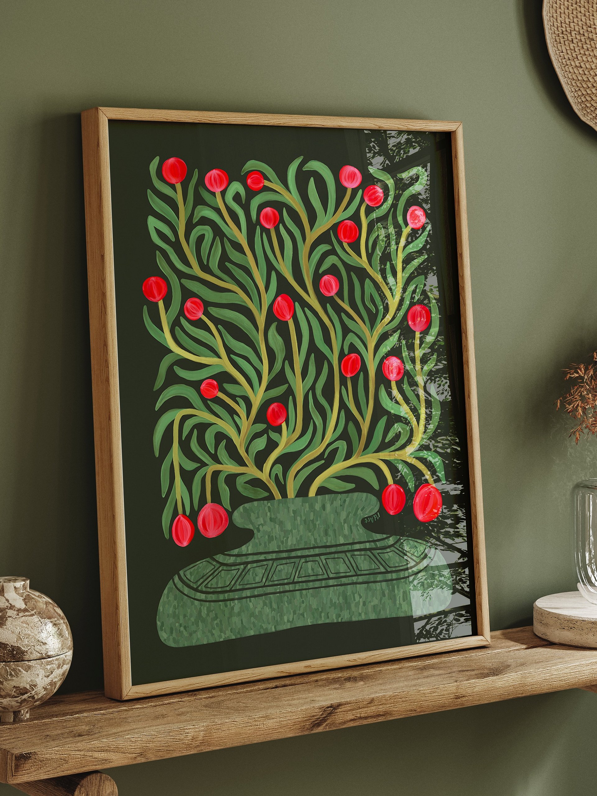 Botanical Print, Plant in Vase Art No.1 product image (6)