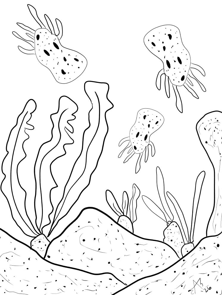 TSStechAngel's World - Potato Squids Coloring Page product image (1)