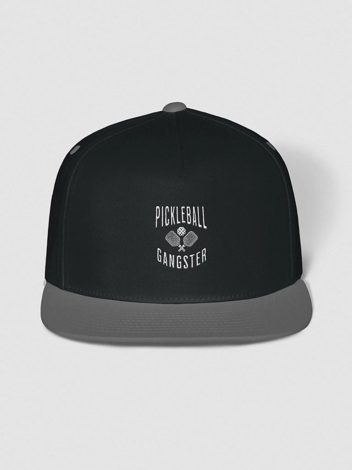 Pickleball Gangster Cotton Twill Flat Bill Cap product image (1)