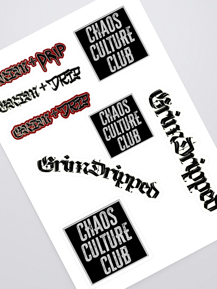 GrimDripped / C.C.C Sticker Sheet product image (1)