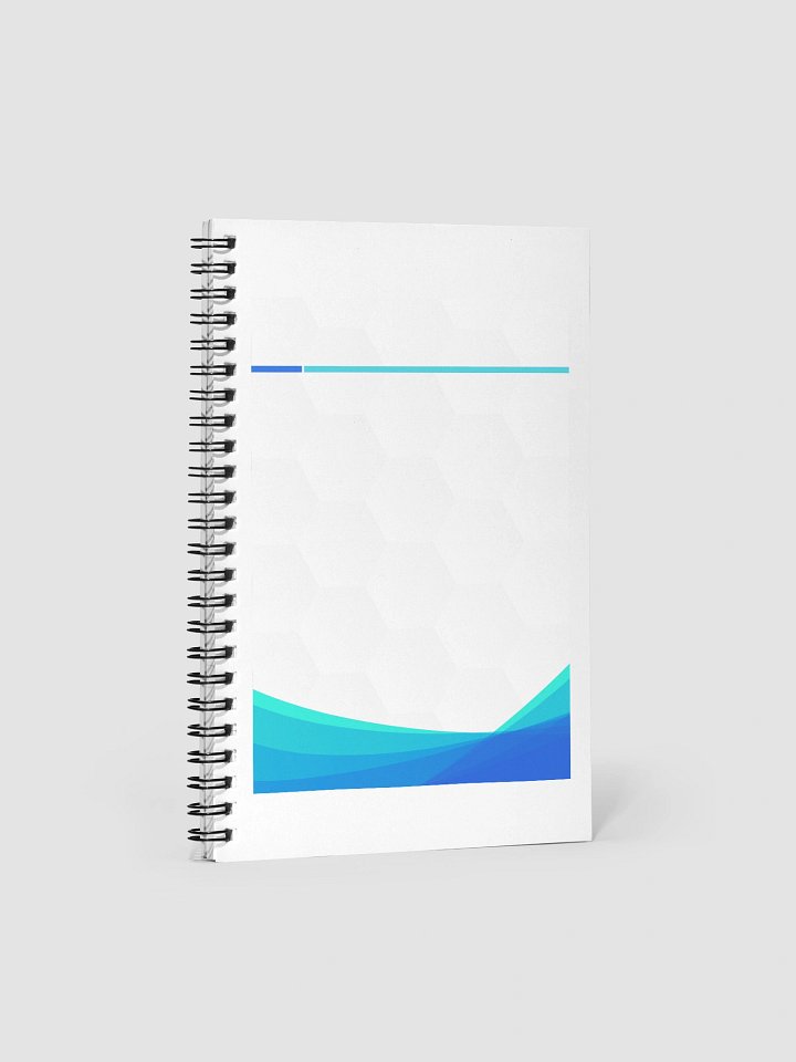 Geometric Wave Spiral Notebook product image (1)