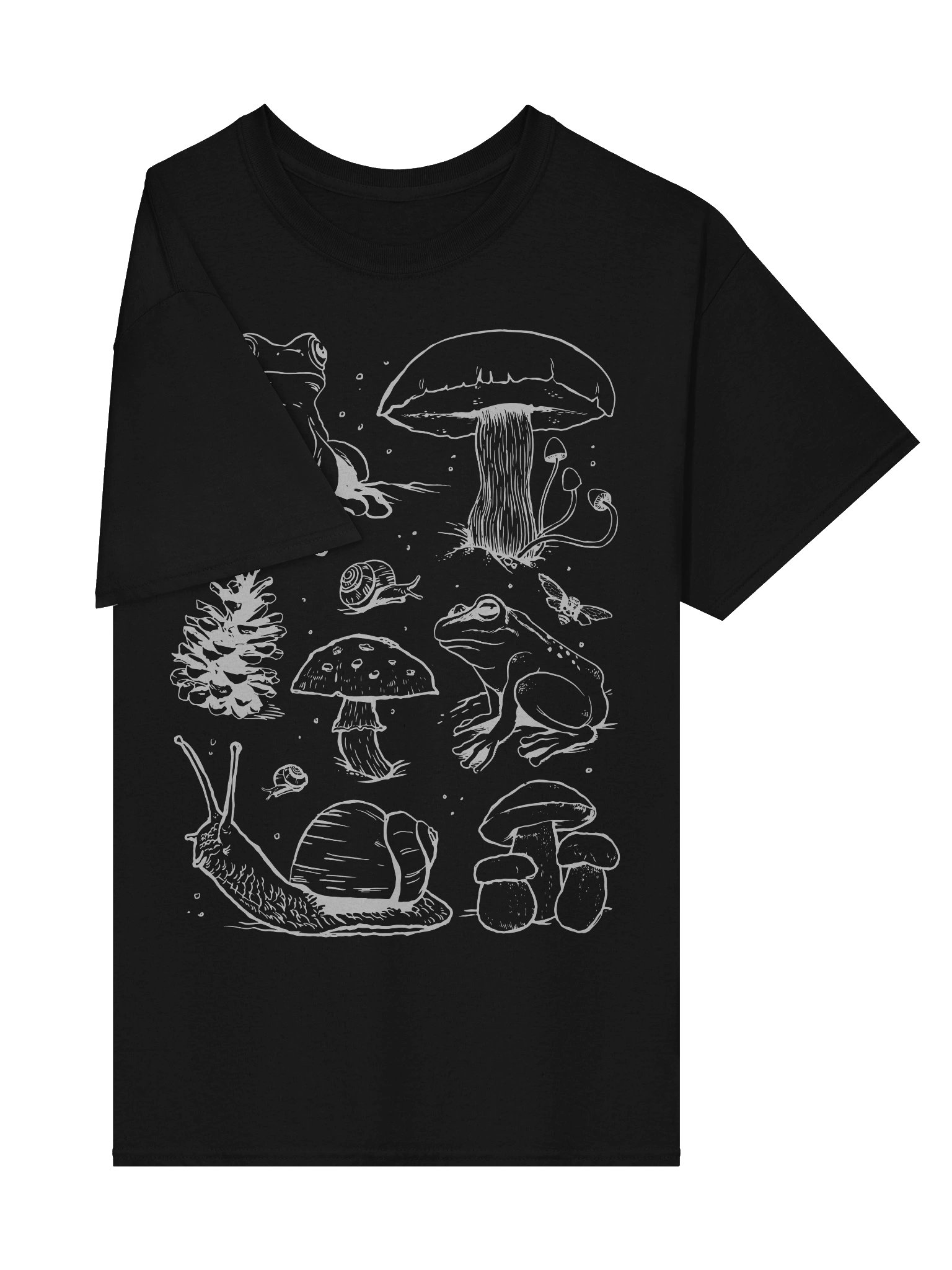 Cotterage Whimsical Woodland Sketch T-Shirt product image (16)