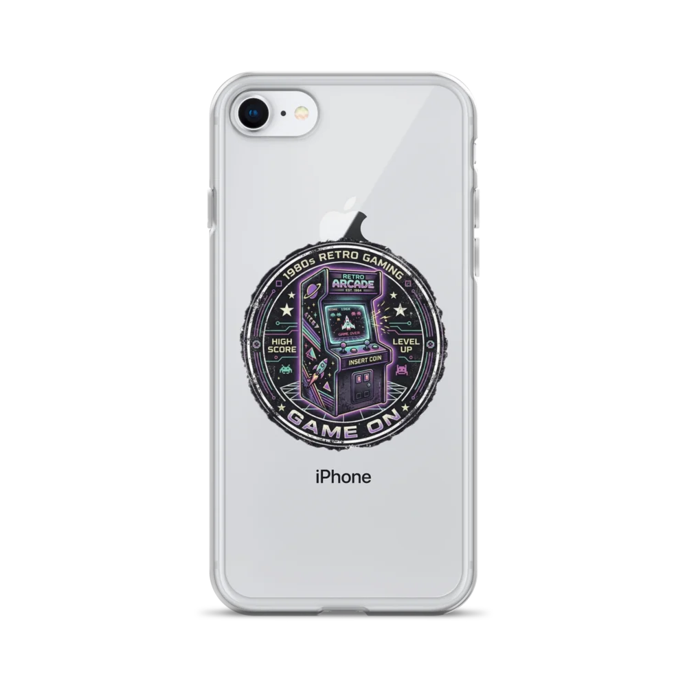 Retro Arcade 1980s Gaming iPhone Clear Case product image (28)