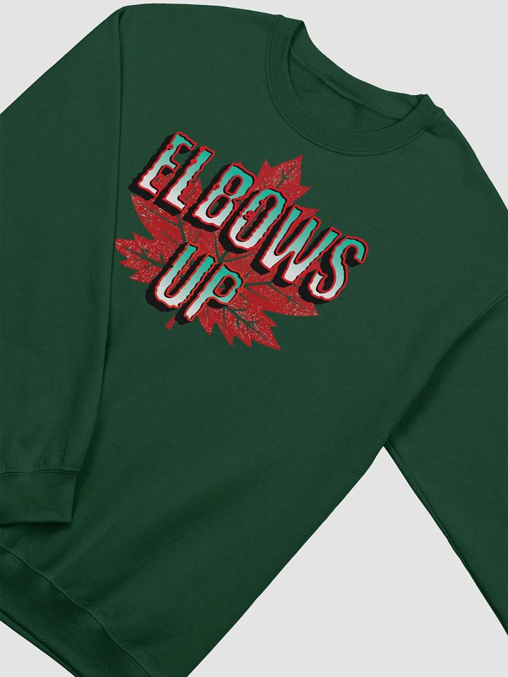 Elbows Up Maple Leaf Motivation Crewneck product image (6)