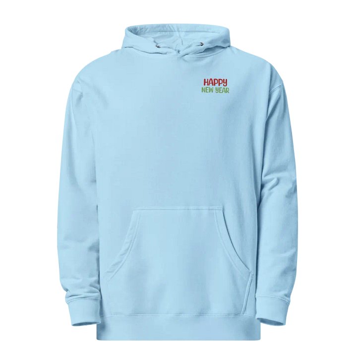 Embroidery Happy New Year Hoodie product image (37)
