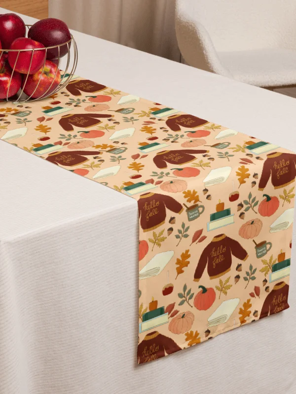 Cozy Fall Pattern Table Runner product image (3)