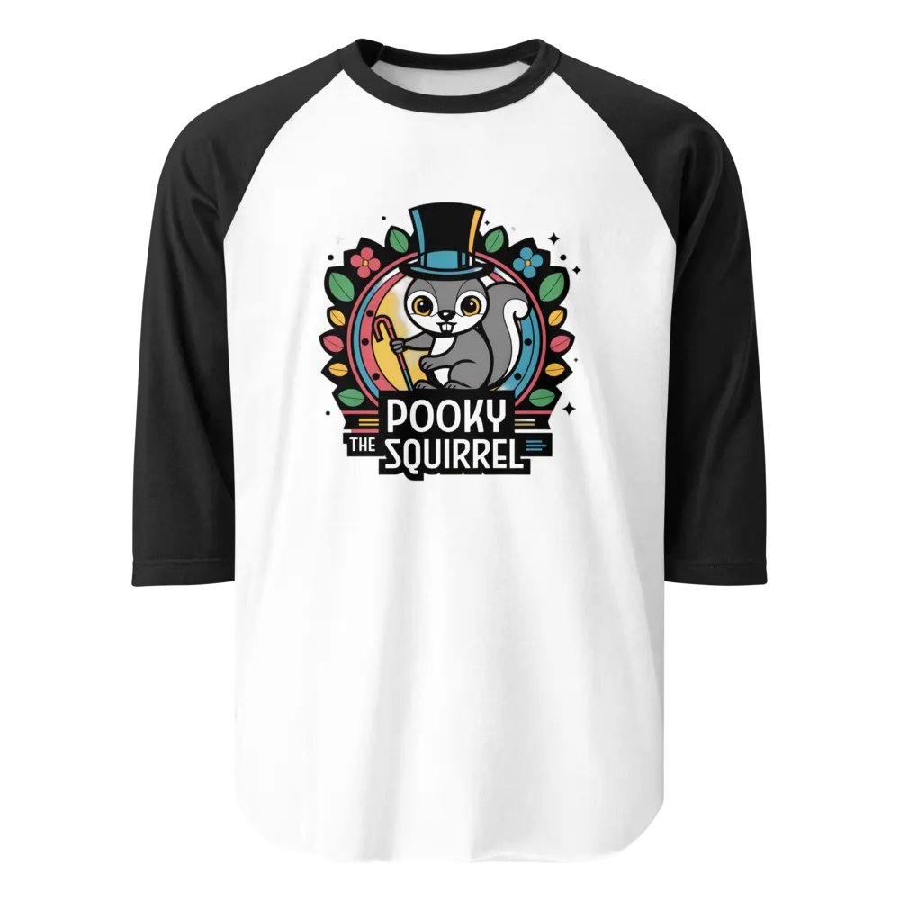 Pooky's Dapper Squirrel Raglan Tee product image (1)