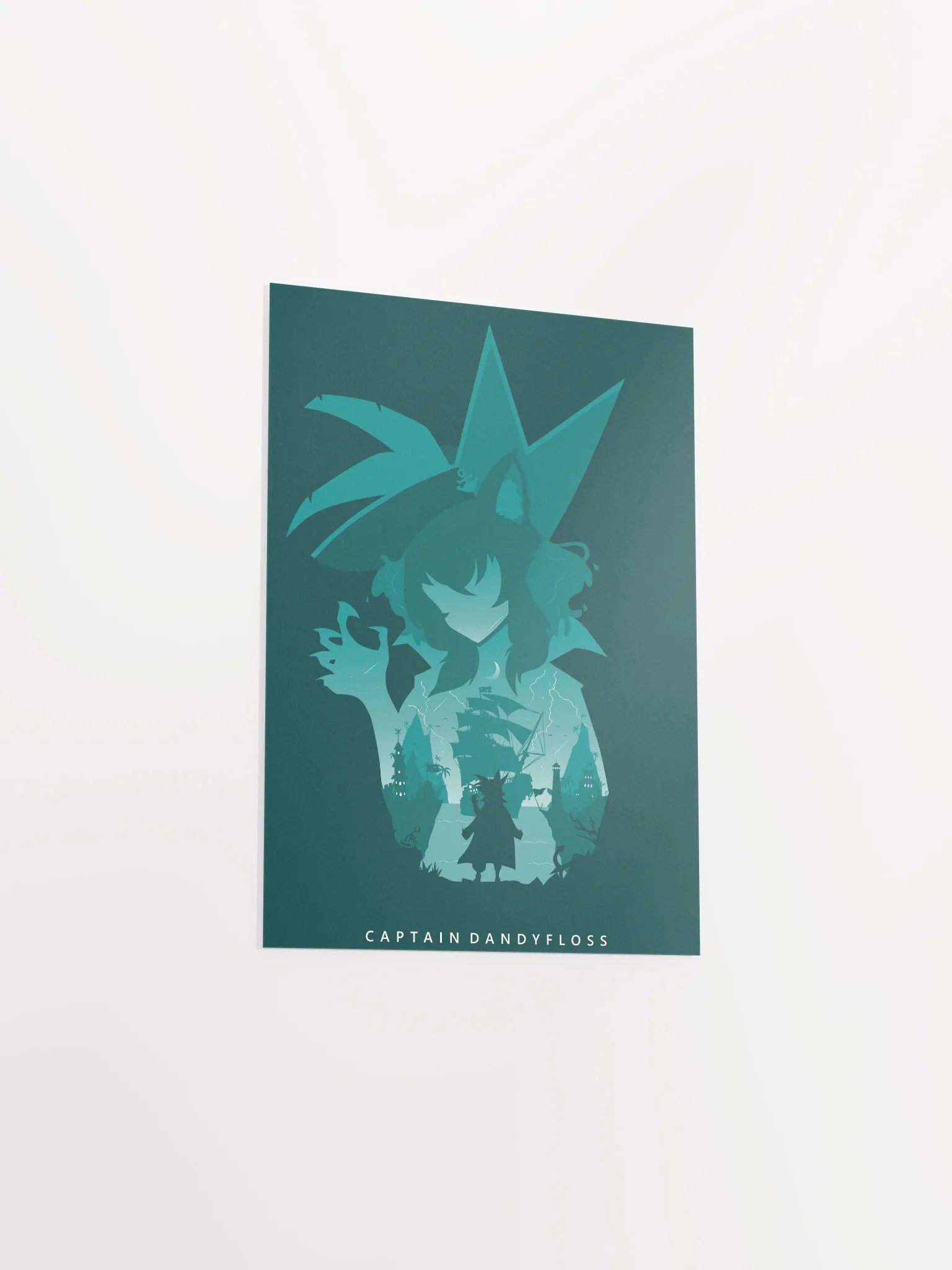 Captain Dandyfloss Silhouette Poster product image (3)