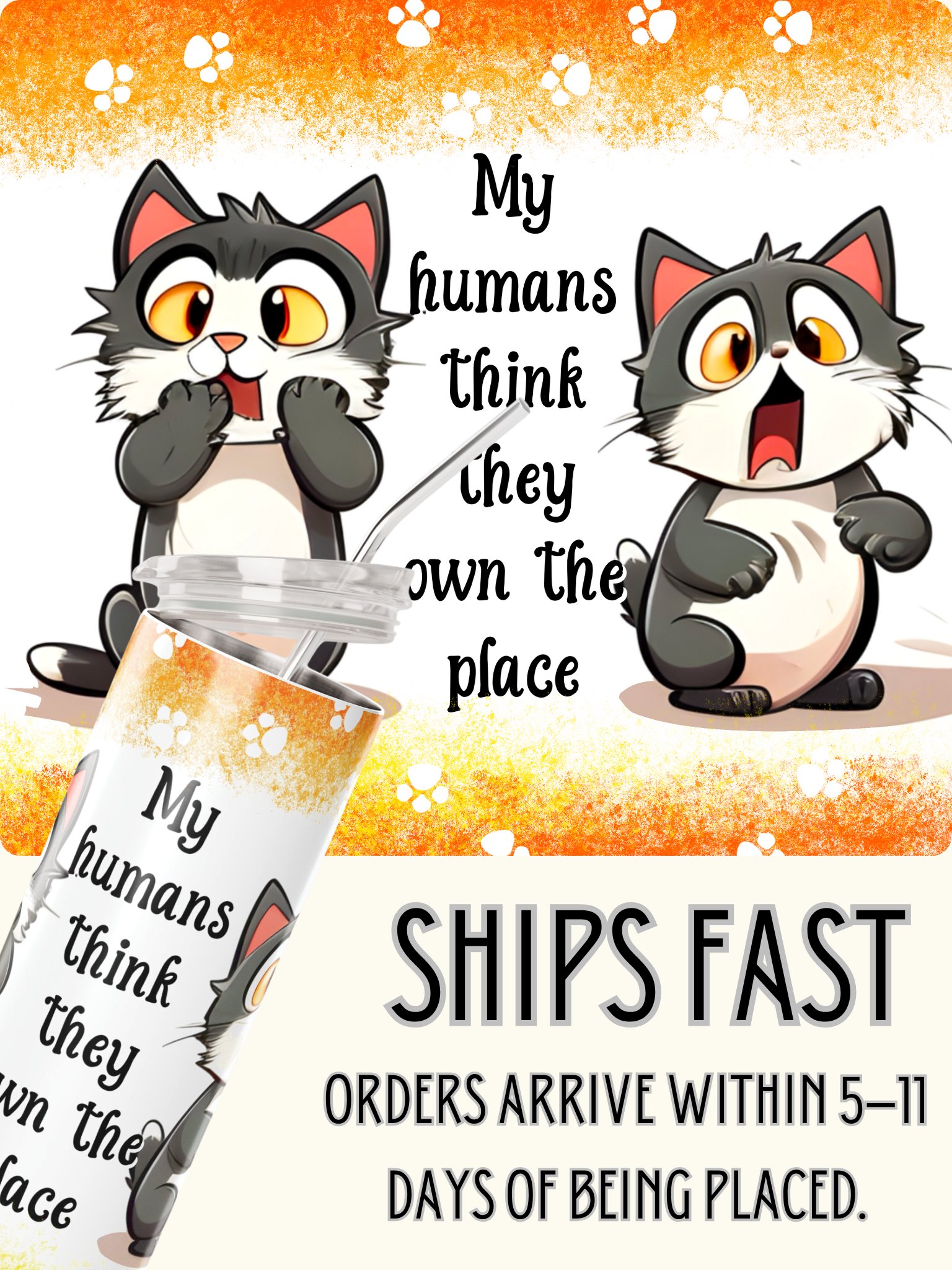 Whisker Tales Stainless Steel Tumbler product image (1)