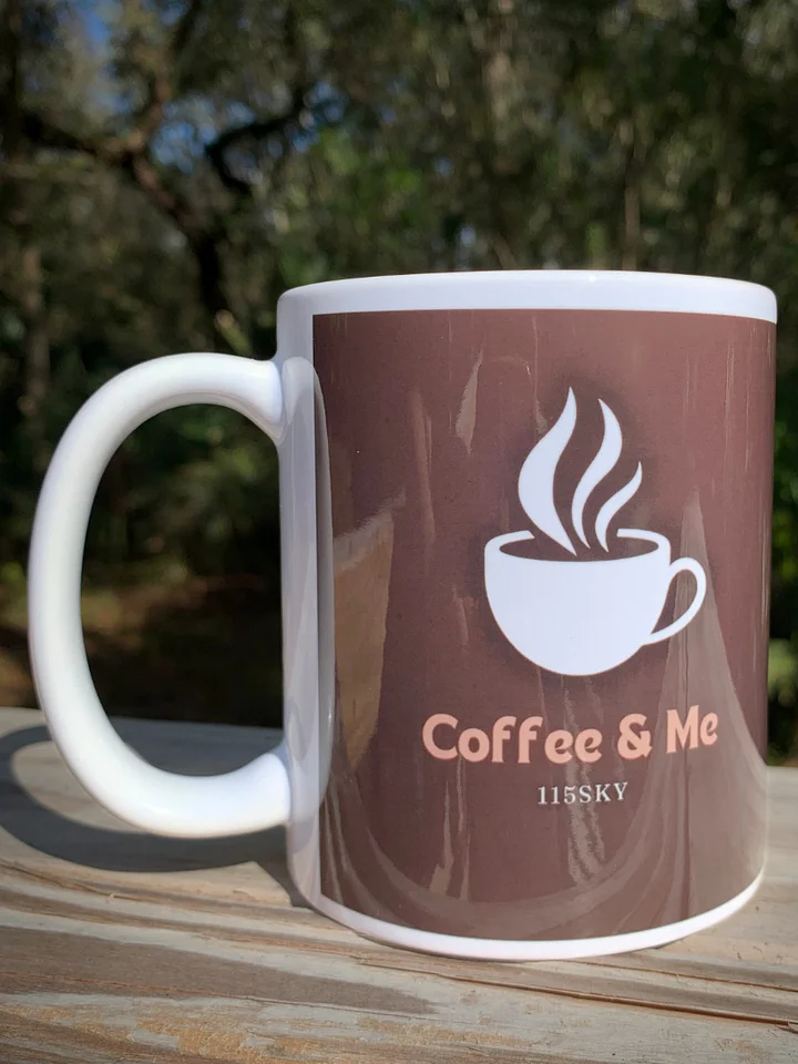 Coffee & Me White Glossy Mug product image (2)