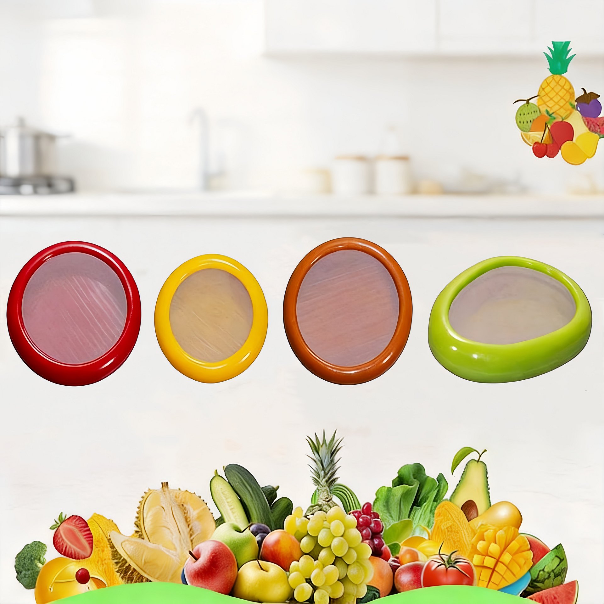 Eco-Friendly Silicone Fruit & Vegetable Storage Containers product image (1)