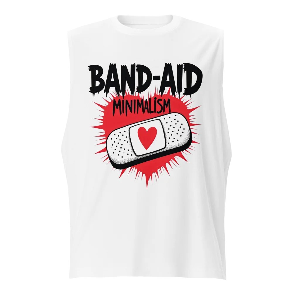 Heartfelt Band-Aid Minimalism Muscle Tank product image (1)