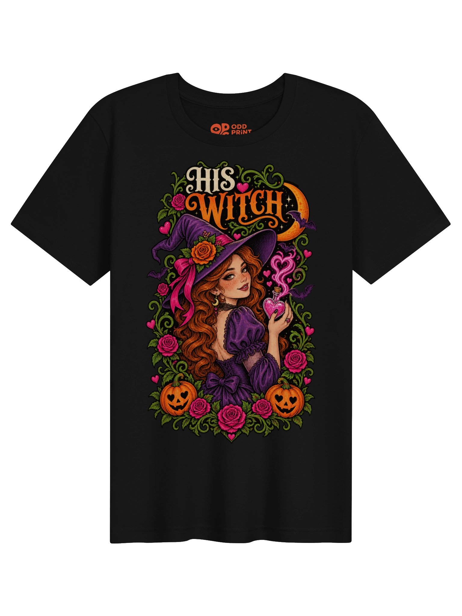 Couples Halloween T-Shirt – His Witch Love Potion product image (5)