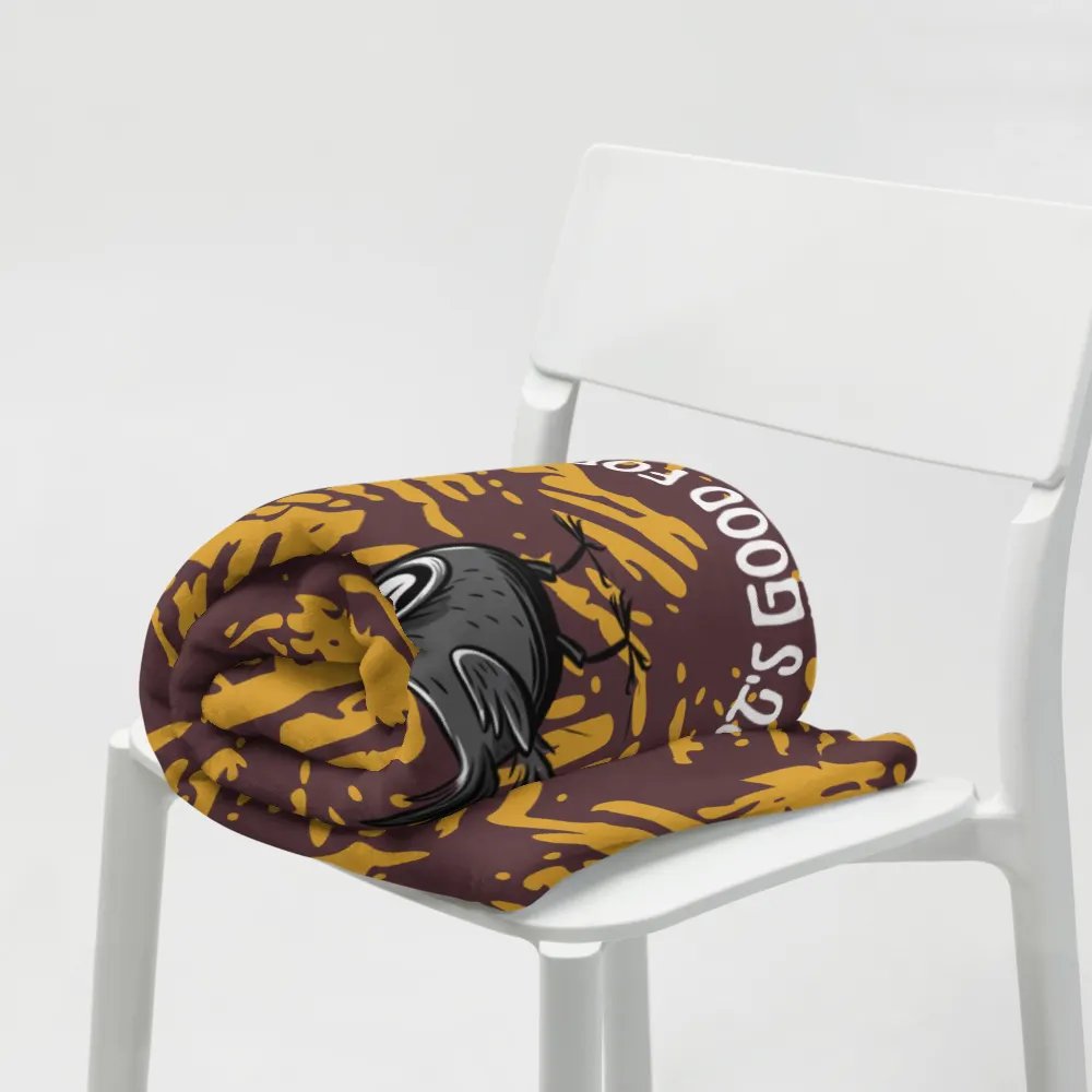 Throw Blanket 🤎 I will focus my energy on what's good for me (127 × 153 cm) product image (7)