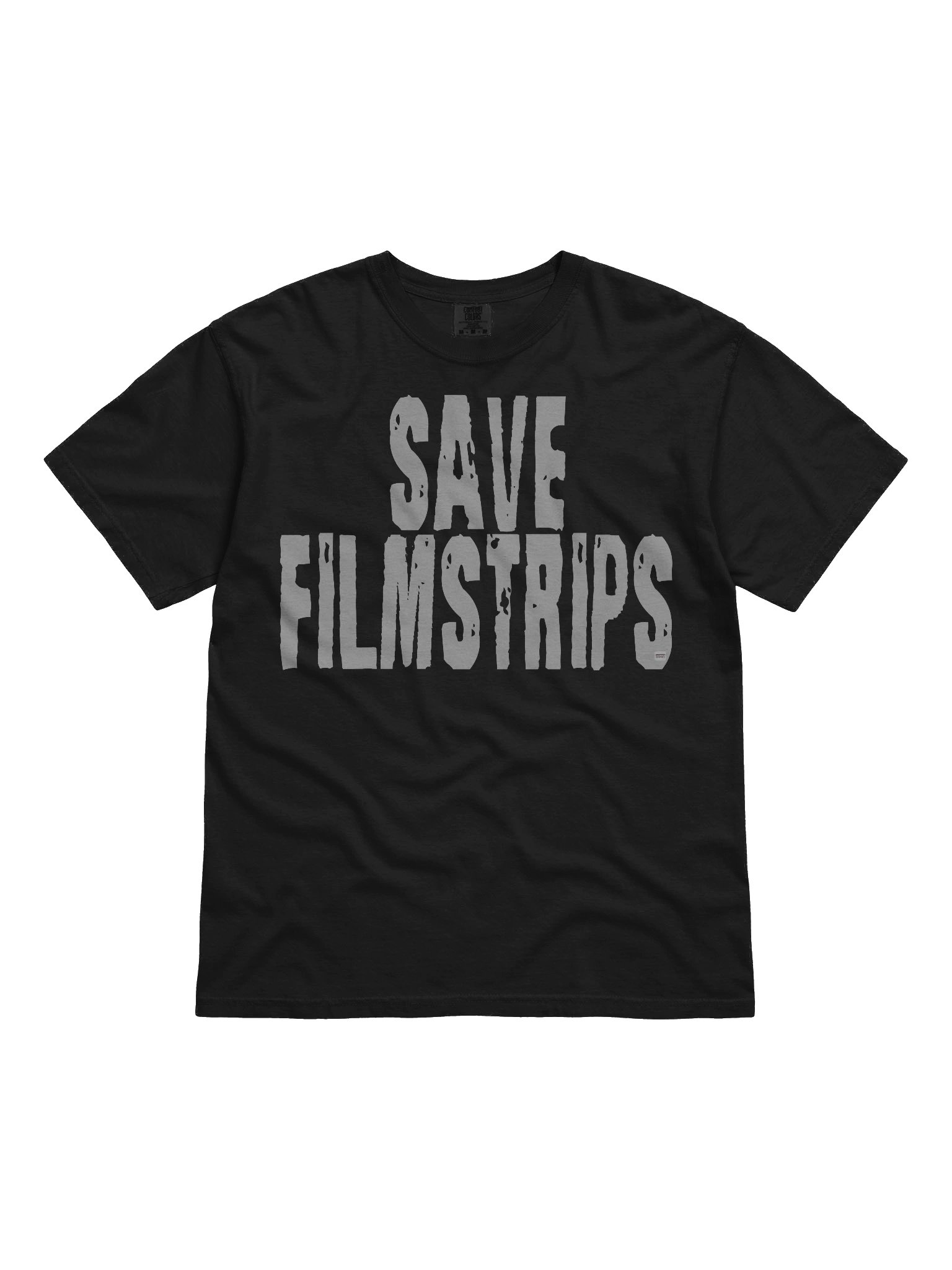 "SAVE FILMSTRIPS" Dark Colors T-Shirt product image (2)