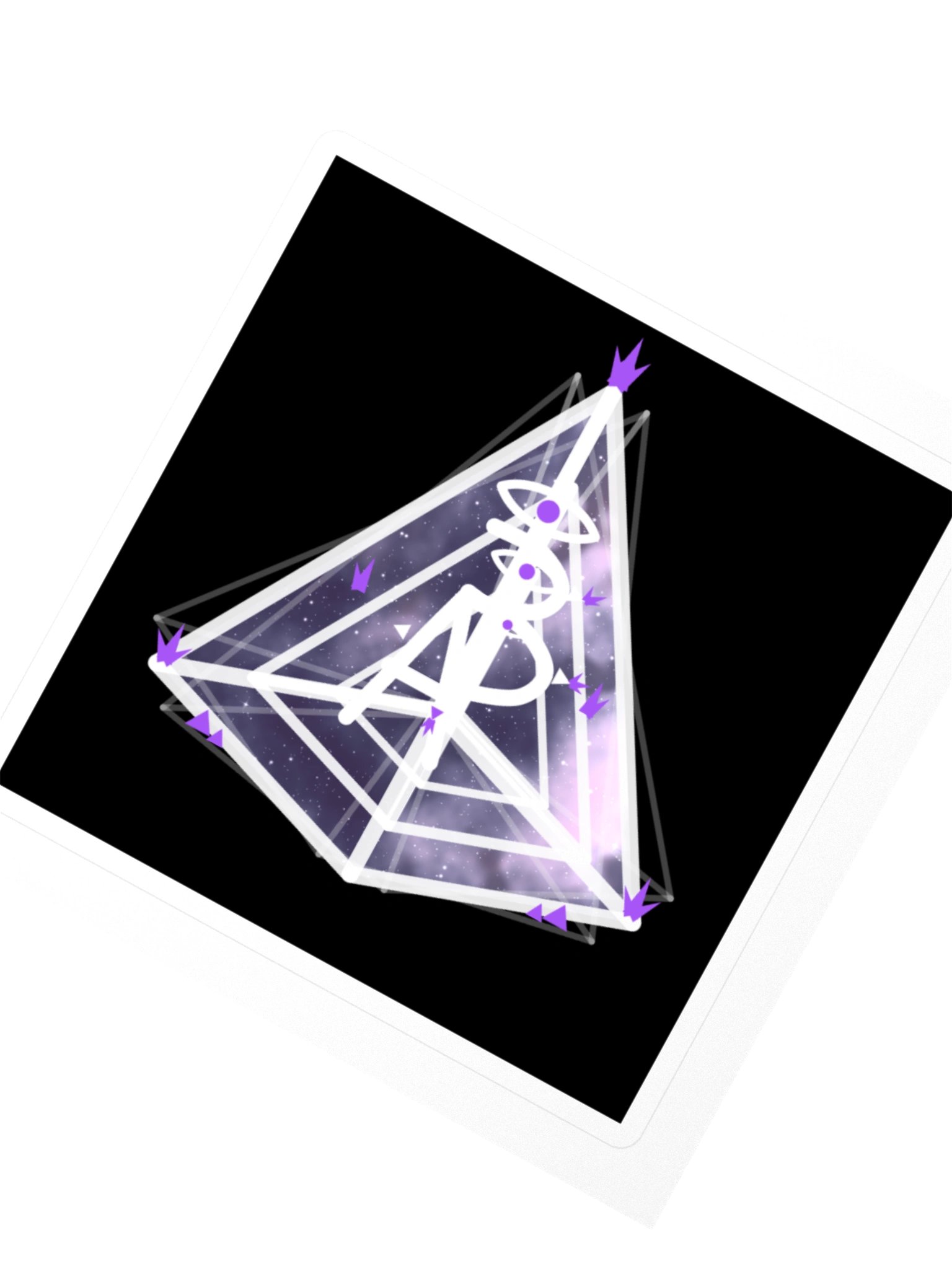 AP-3 9D Galaxy — Block Sticker product image (2)