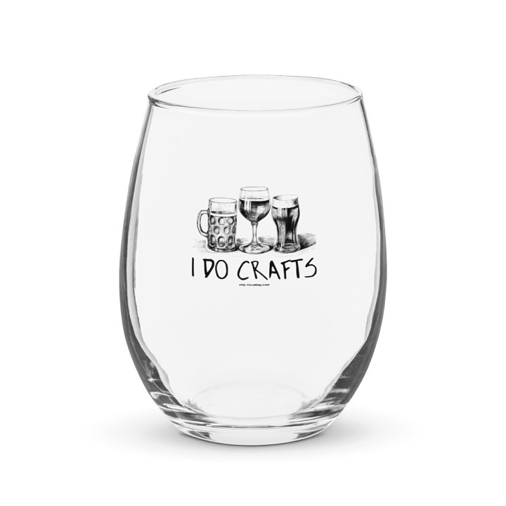 I Do Crafts Stemless Wine Glass product image (1)