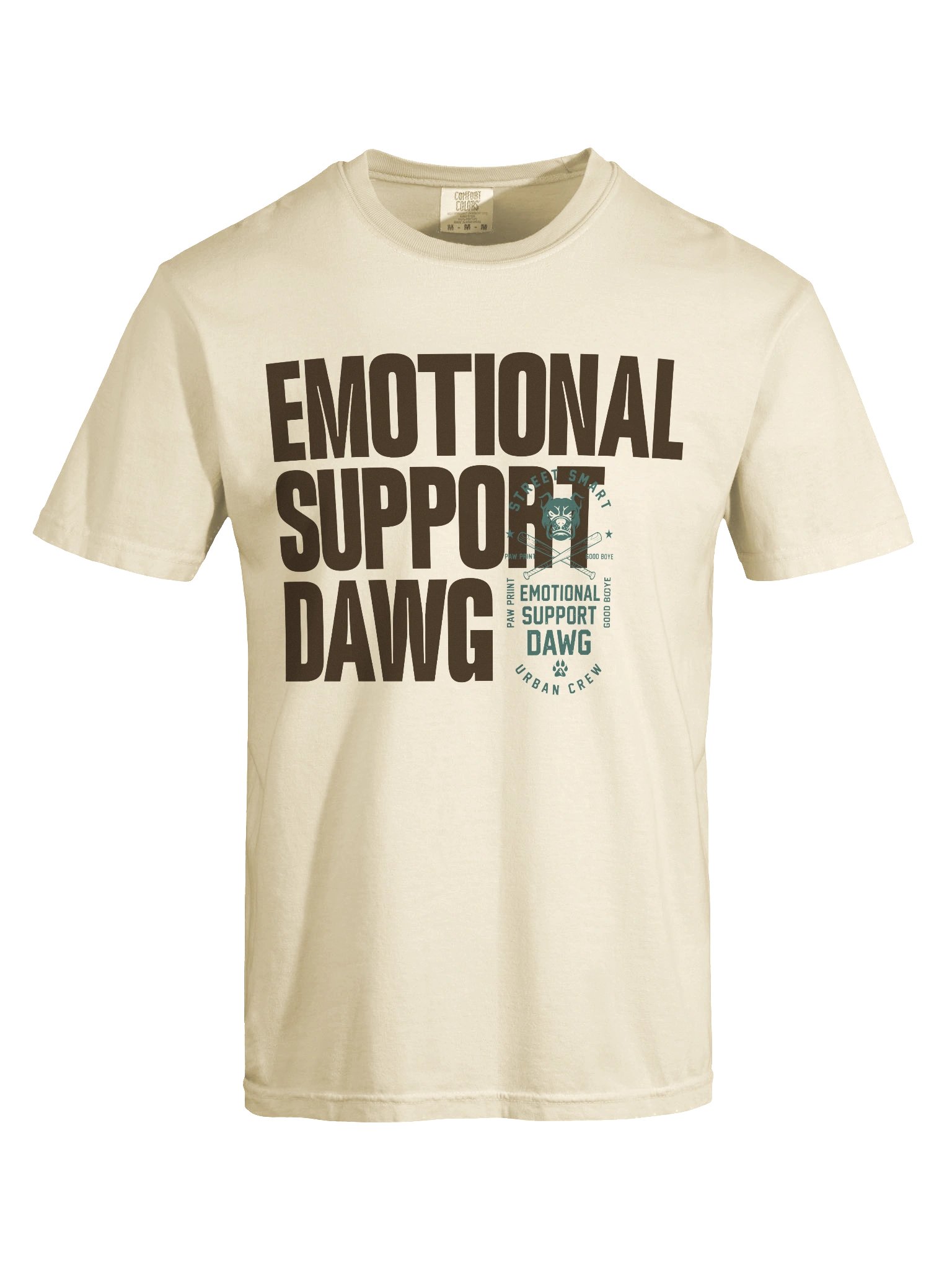Emotional Support Dawg (Cream Tee) product image (7)