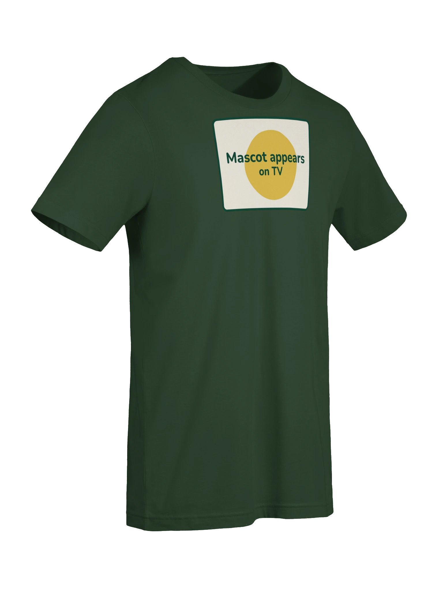 Mascot appears on TV T-shirt (green) product image (7)