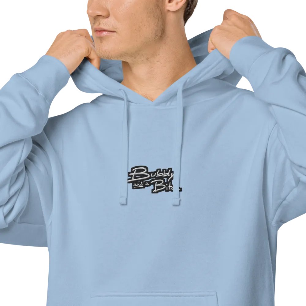 Bubbly and a B*tch (C. bubble design 2) embroidered pigment-dyed hoodie product image (8)