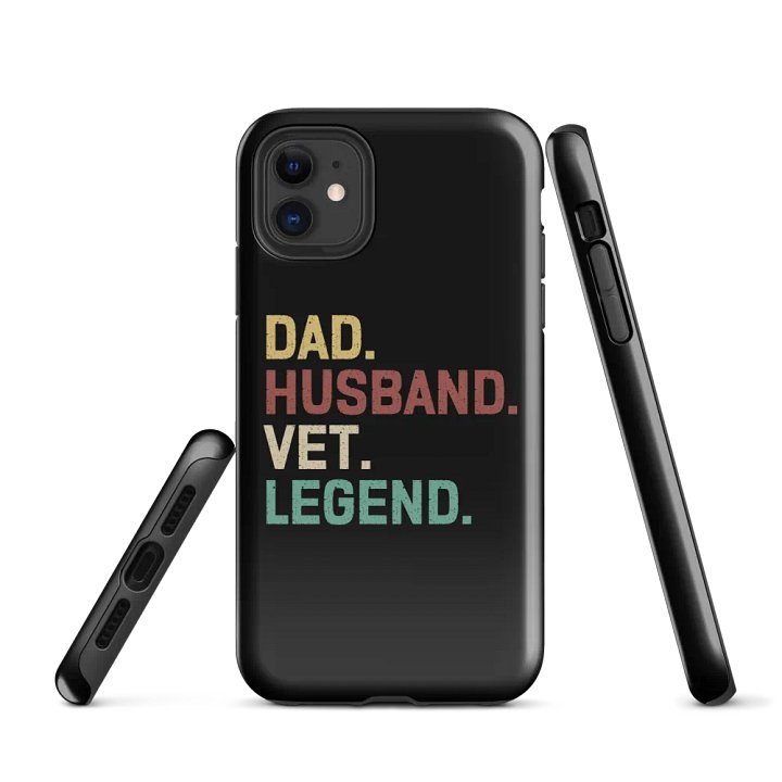 "Dad-Husband-vet-Legend" tough case for iPhone® product image (1)