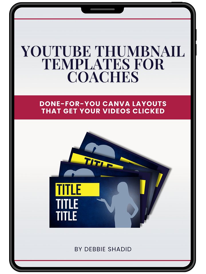 YouTube Thumbnail Templates for Coaches product image (1)