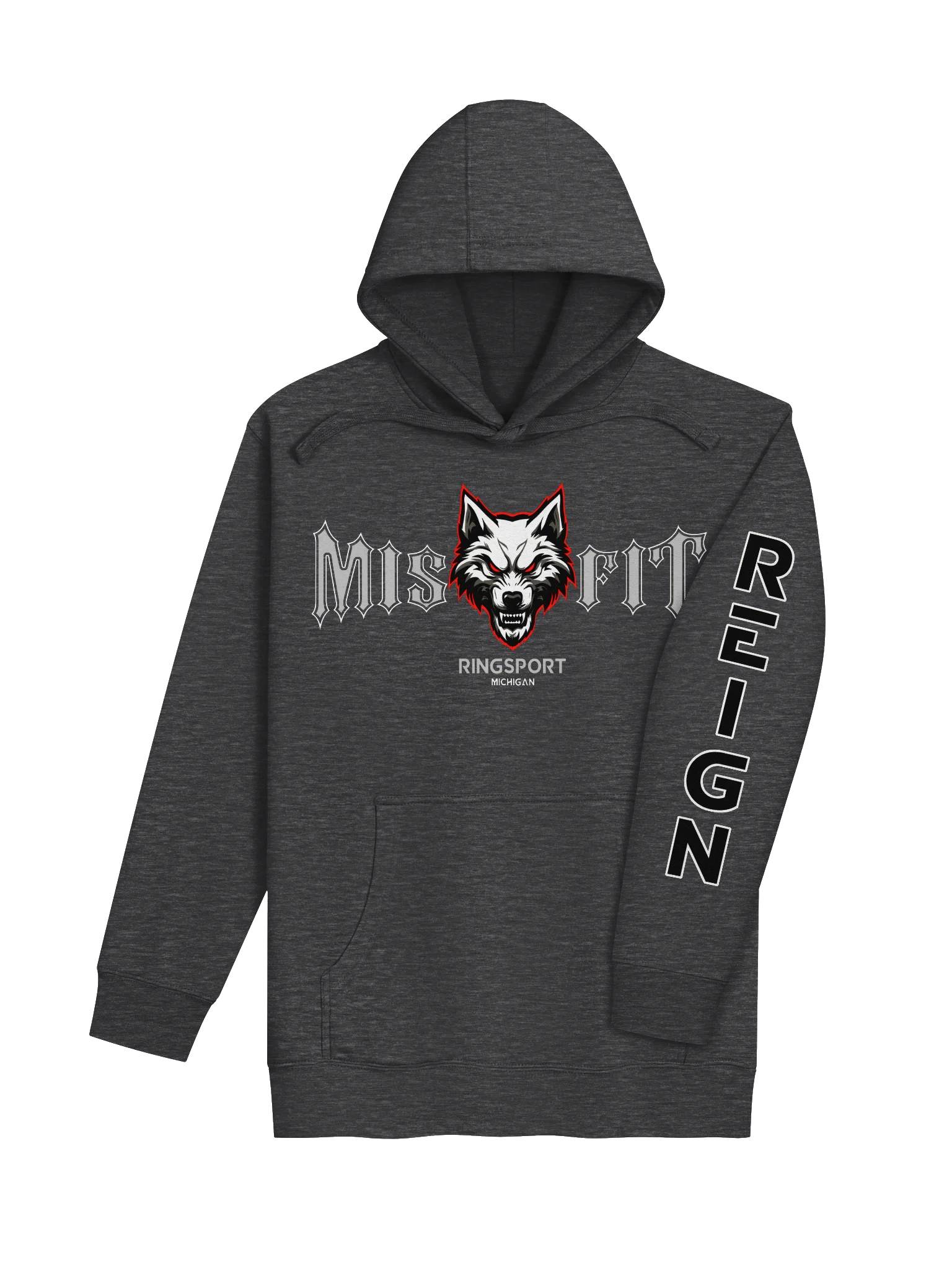 REIGN Sleeve Misfit Ringsport - Premium Hoodie chest and back product image (4)