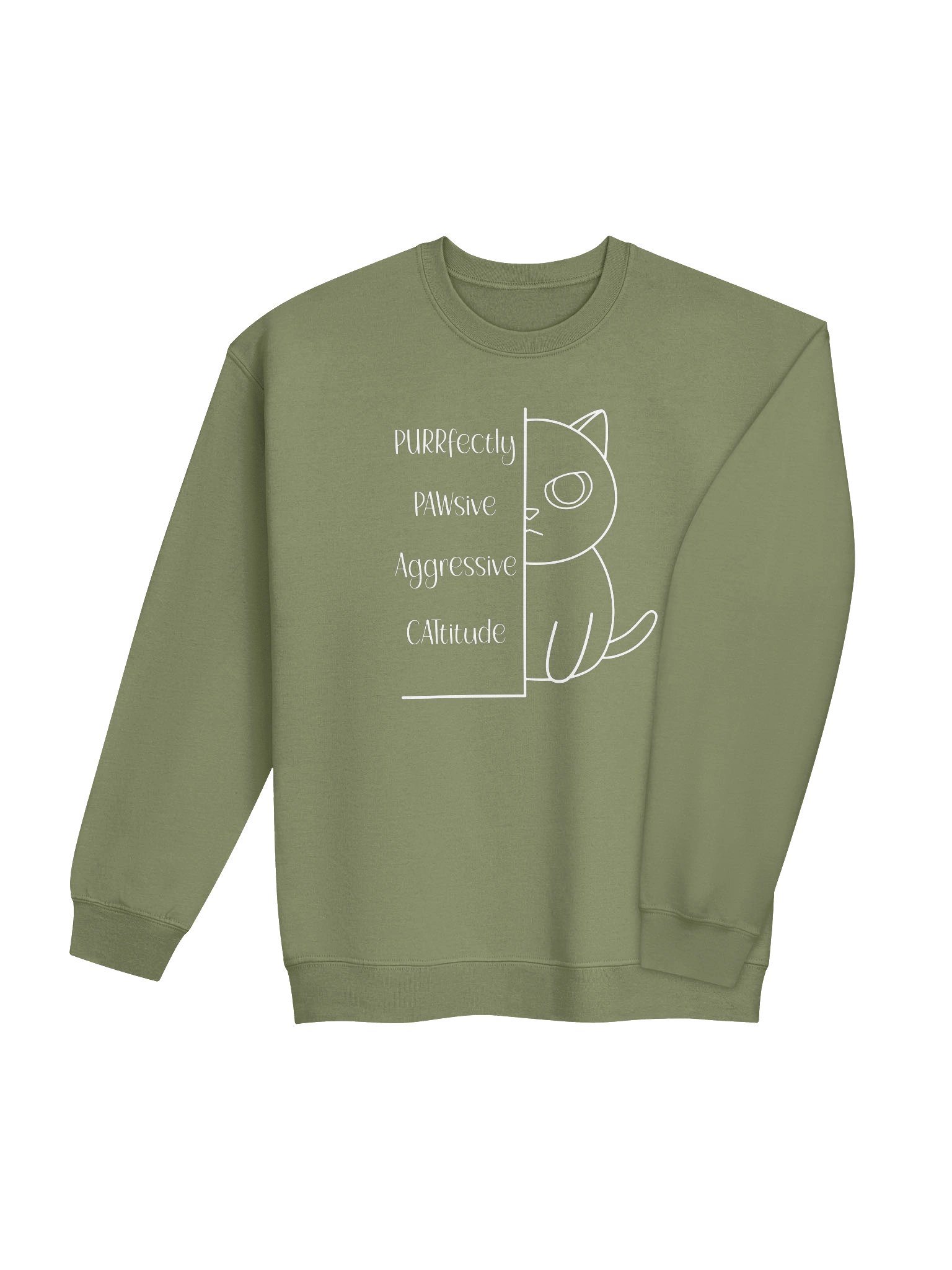 Passive Aggressive Cattitude - Unisex Adult Sweatshirt product image (3)