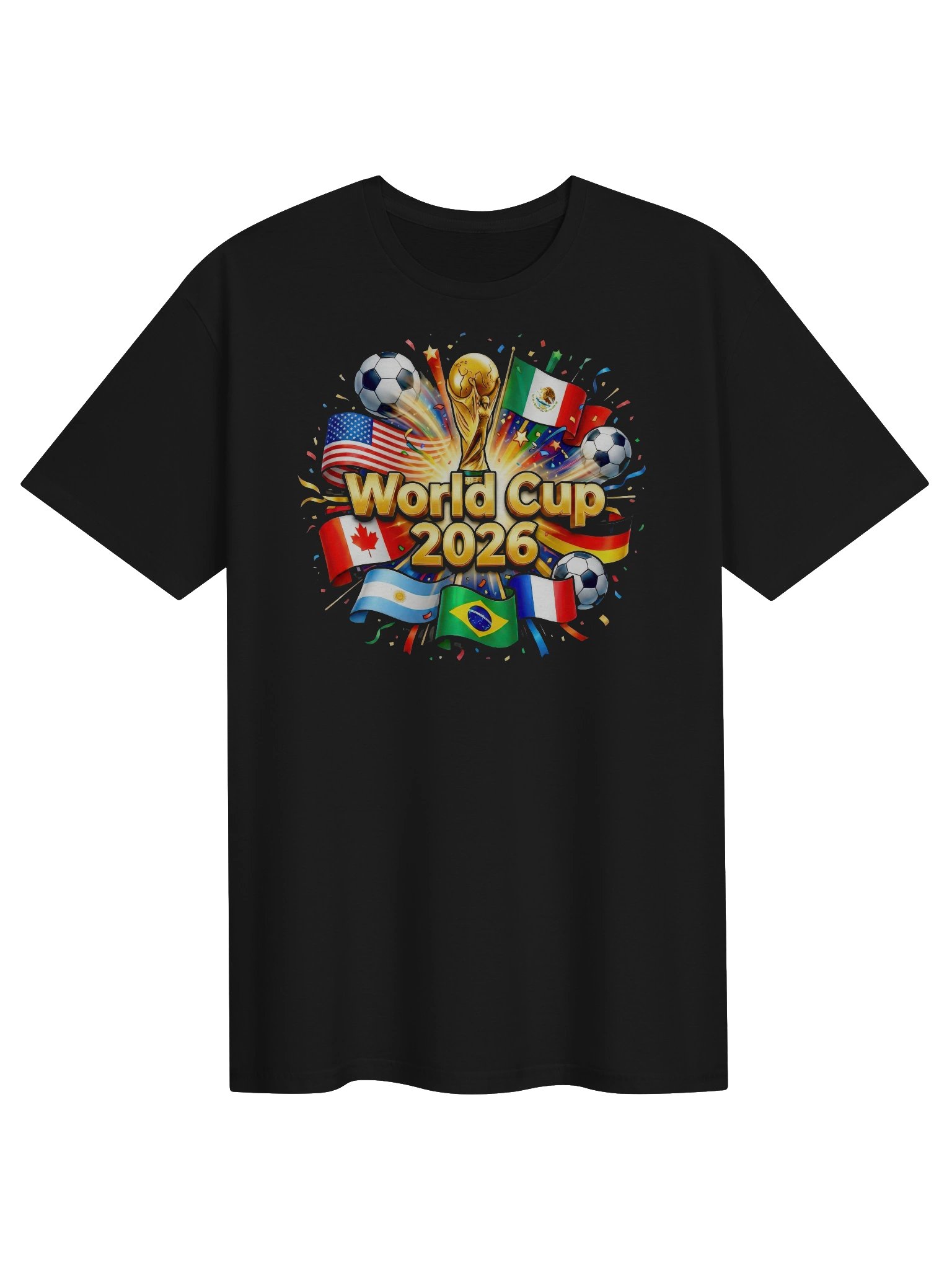 World Cup 2026 Gold Trophy Graphic Tee product image (1)