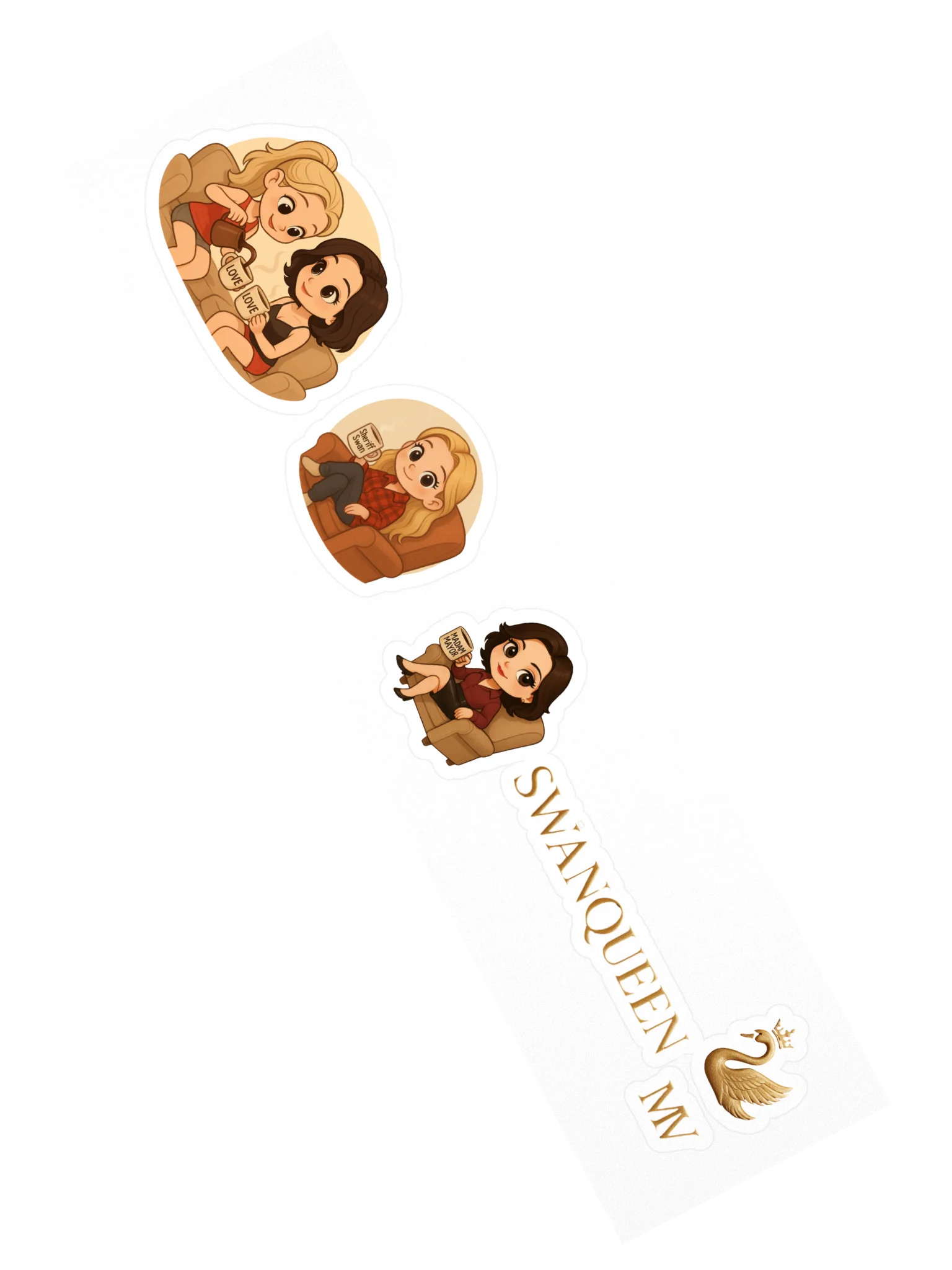 SwanQueen Mini Sticker Pack product image (2)