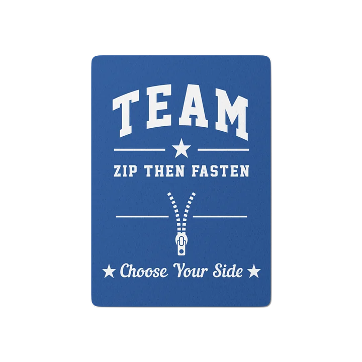 Team Zip Then Fasten Poker Cards product image (1)