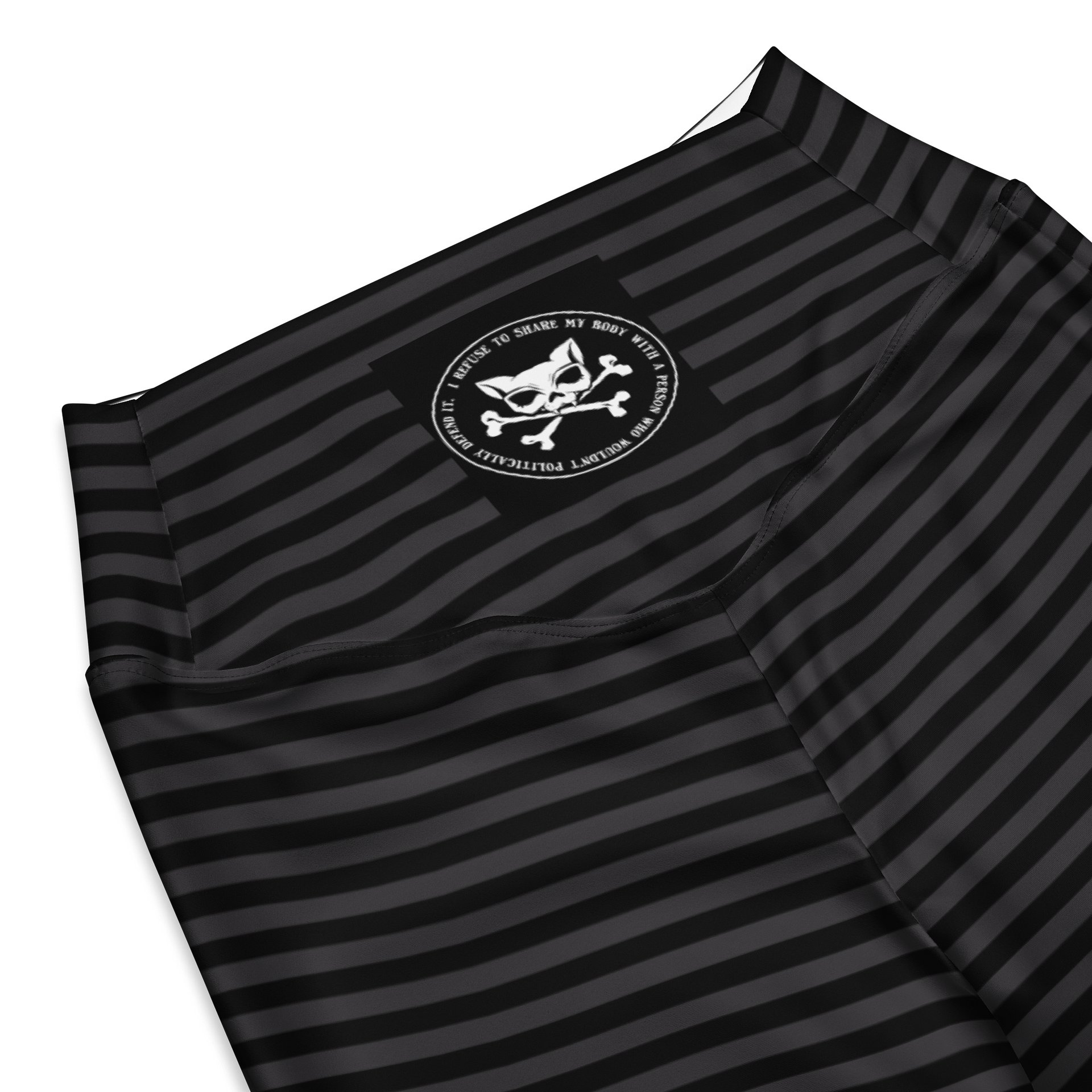 Blaque Stripped Kat Skull Flares product image (8)