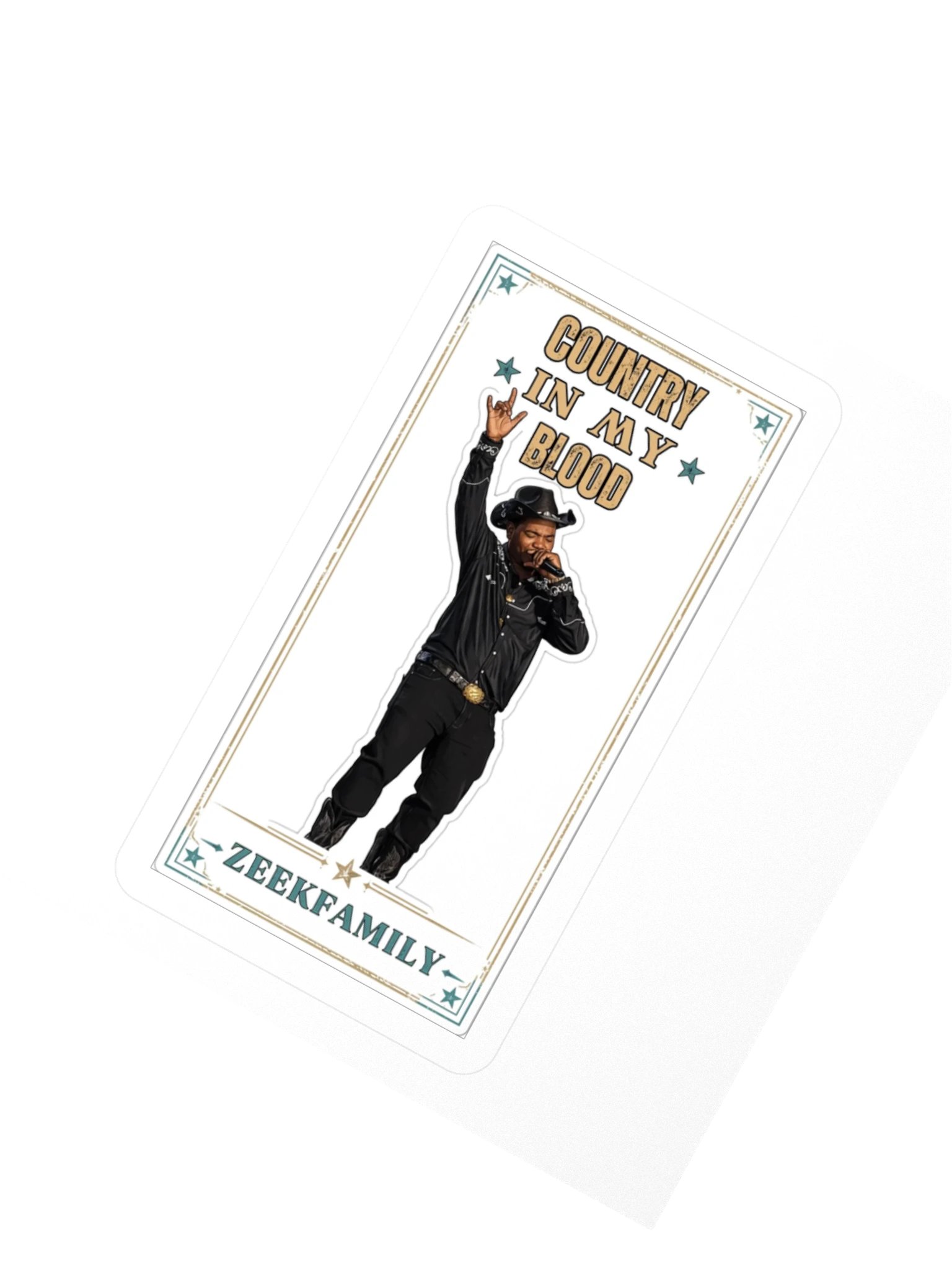ZeekFamily Country In My Blood Kiss Cut Stickers product image (2)