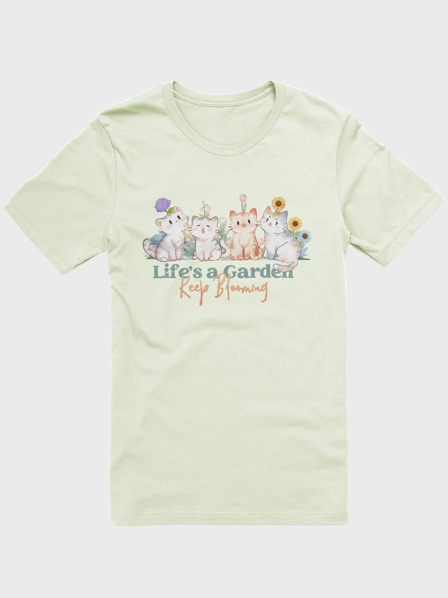 Life is a cat garden -Unisex Tee Lightweight product image (2)
