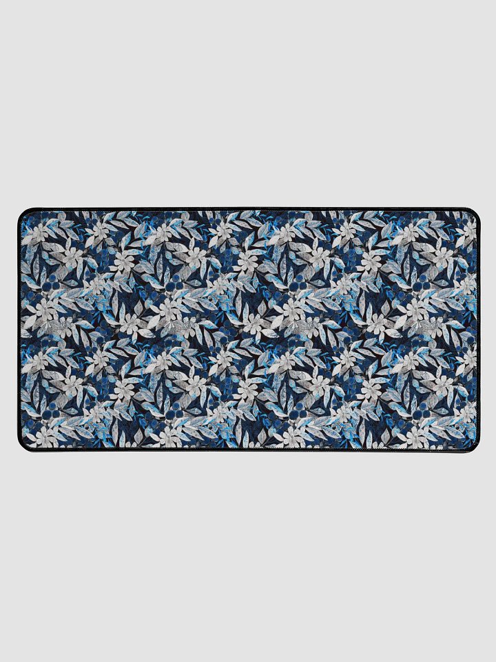 Blue White Garden Desk Mat product image (1)