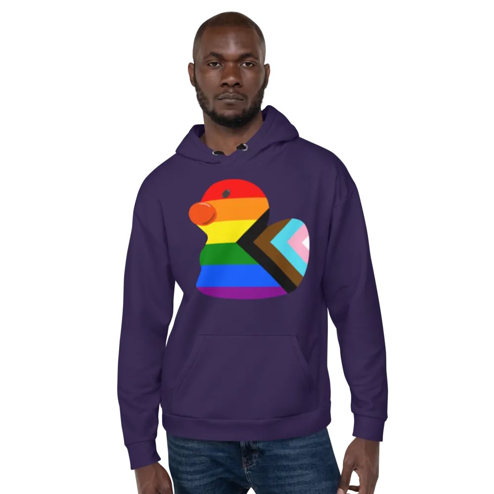 Purple Pride Duck Hoodie product image (1)