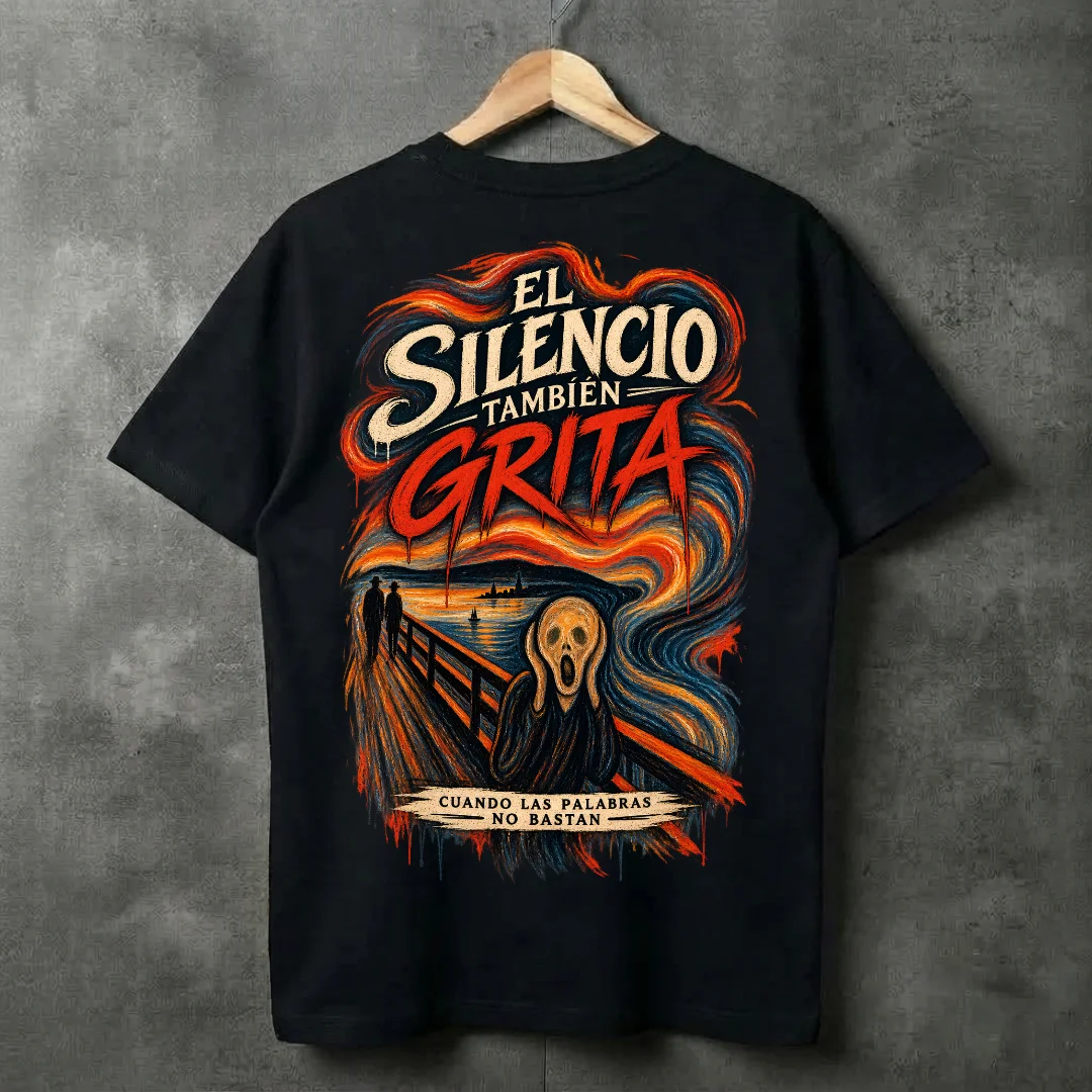 Camiseta “El Silencio También Grita” | Arte Inspirado en El Grito product image (1)