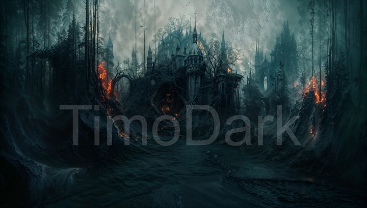 Haunted Citadel Desktop Wallpaper product image (2)