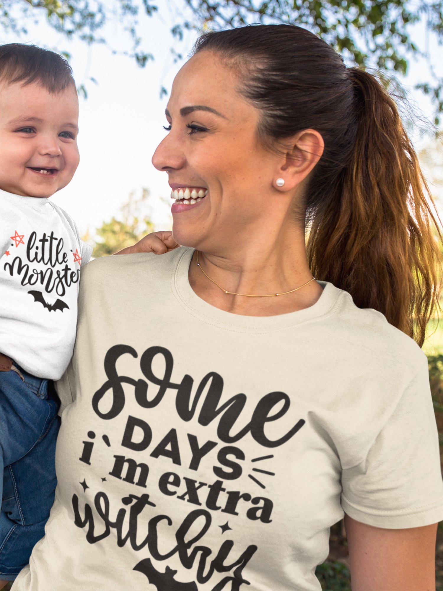 Some Days I’m Extra Witchy Shirt - Funny Halloween Shirt - Witchy Mom Tee - Spooky Season Graphic Tee product image (2)