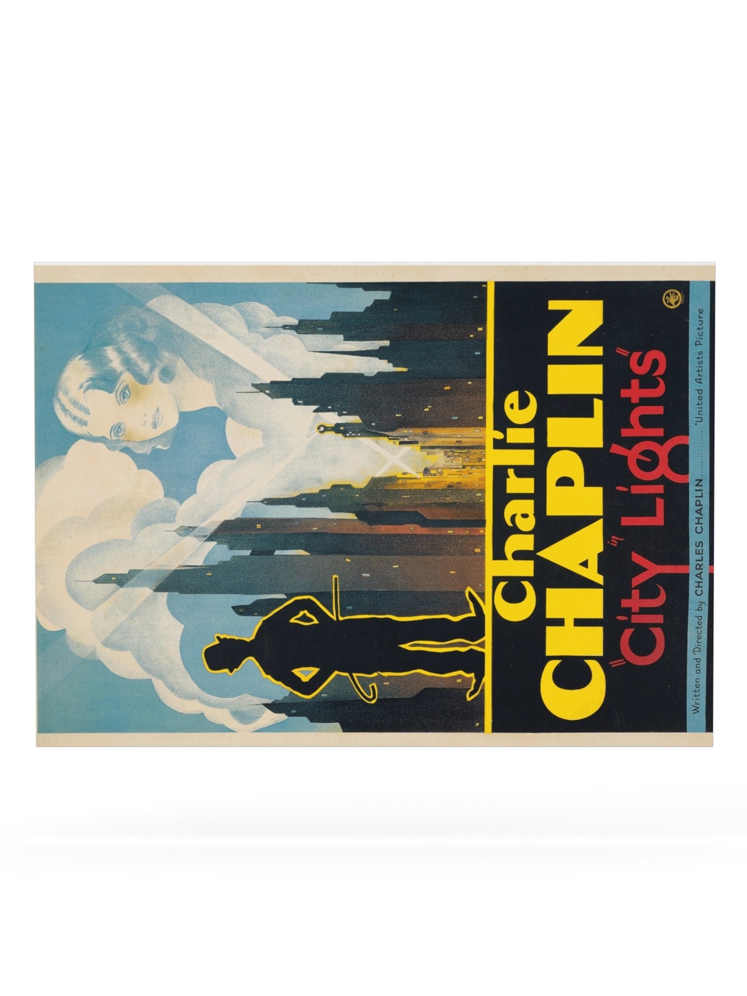 City Lights (1931) – Charlie Chaplin Vintage Movie Poster product image (12)