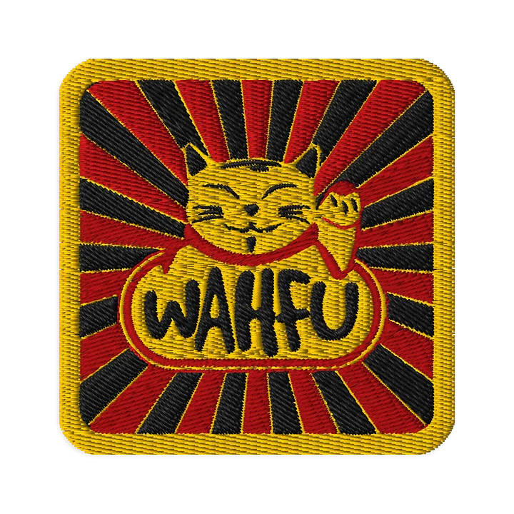 WAHFU Cat Logo Embroidered Patch - 3x3in product image (2)
