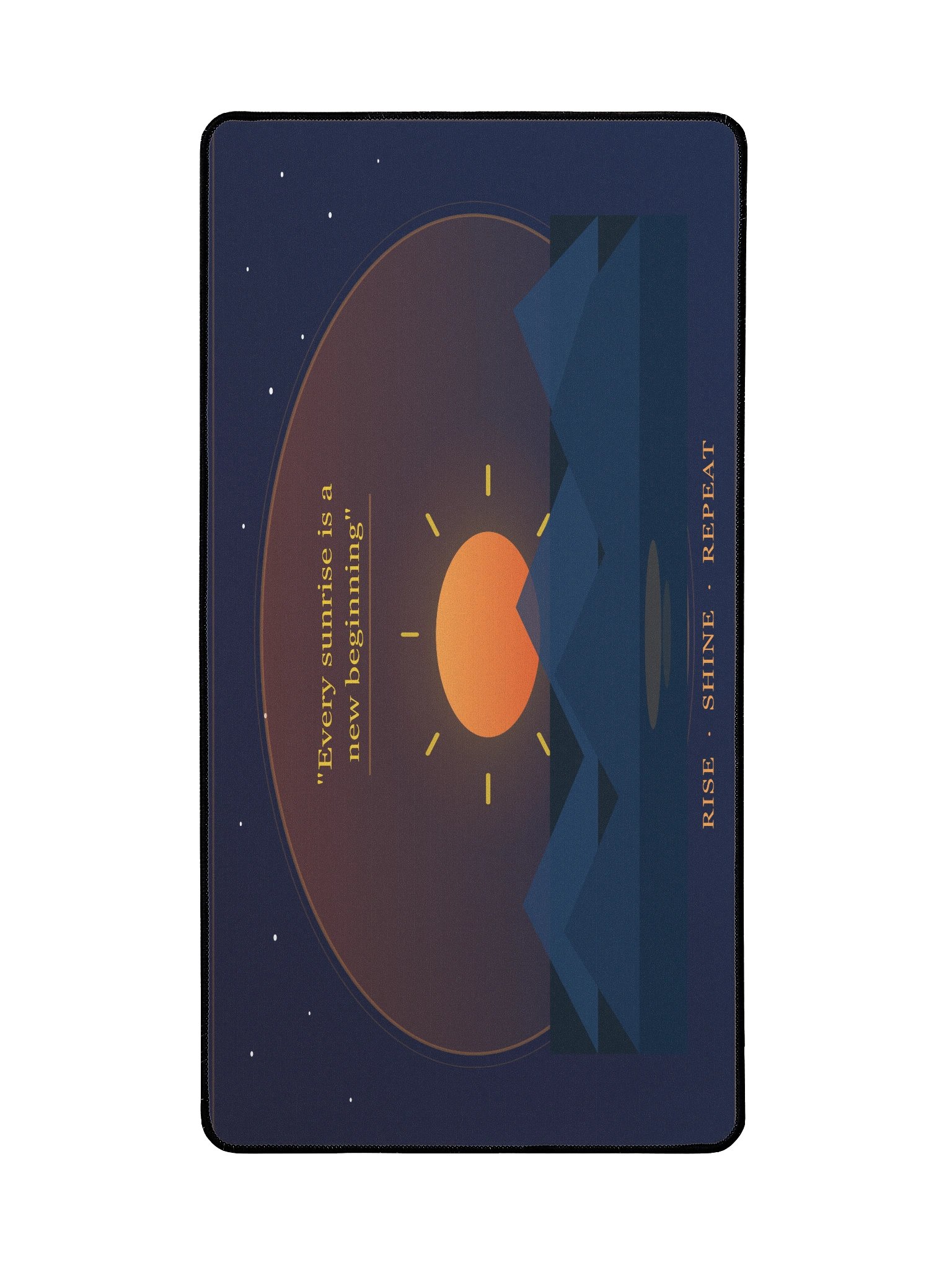 Sunrise Motivation Large Desk Mat – Rise Shine Repeat product image (2)