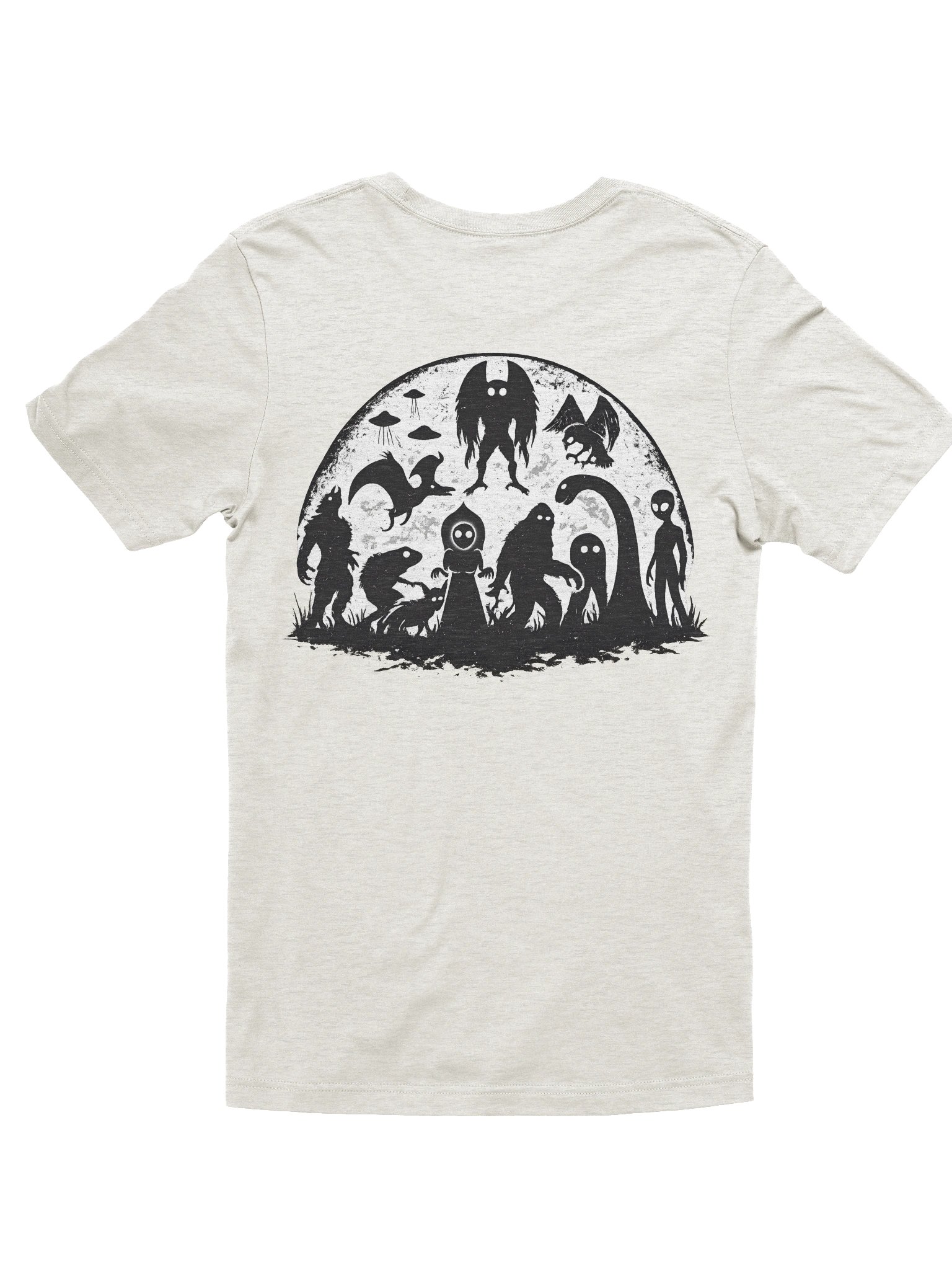 CRYPTID MOON W/ FRONT LOGO SUPER SOFT T-SHIRT (HEATHERED COLORS PT.2) product image (3)
