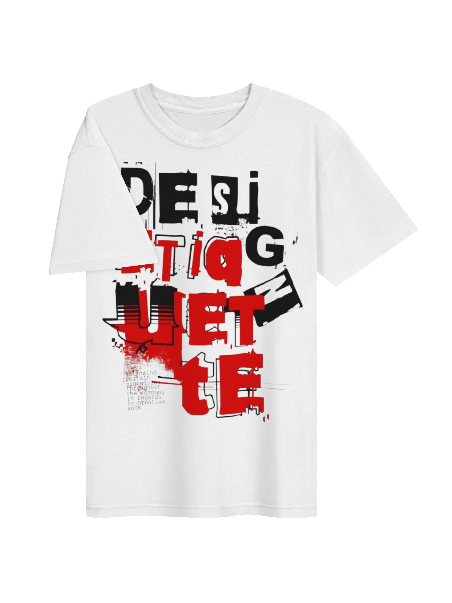 T-Shirt — Bold Red & Black Graphic Back Print product image (3)