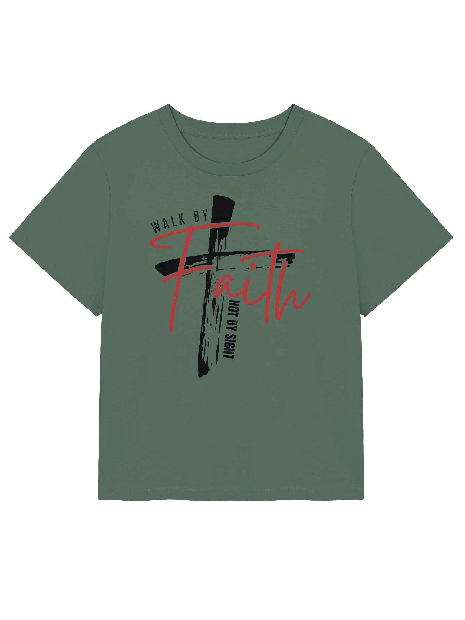 Women's Organic Ribbed Neck T-Shirt Faith product image (6)