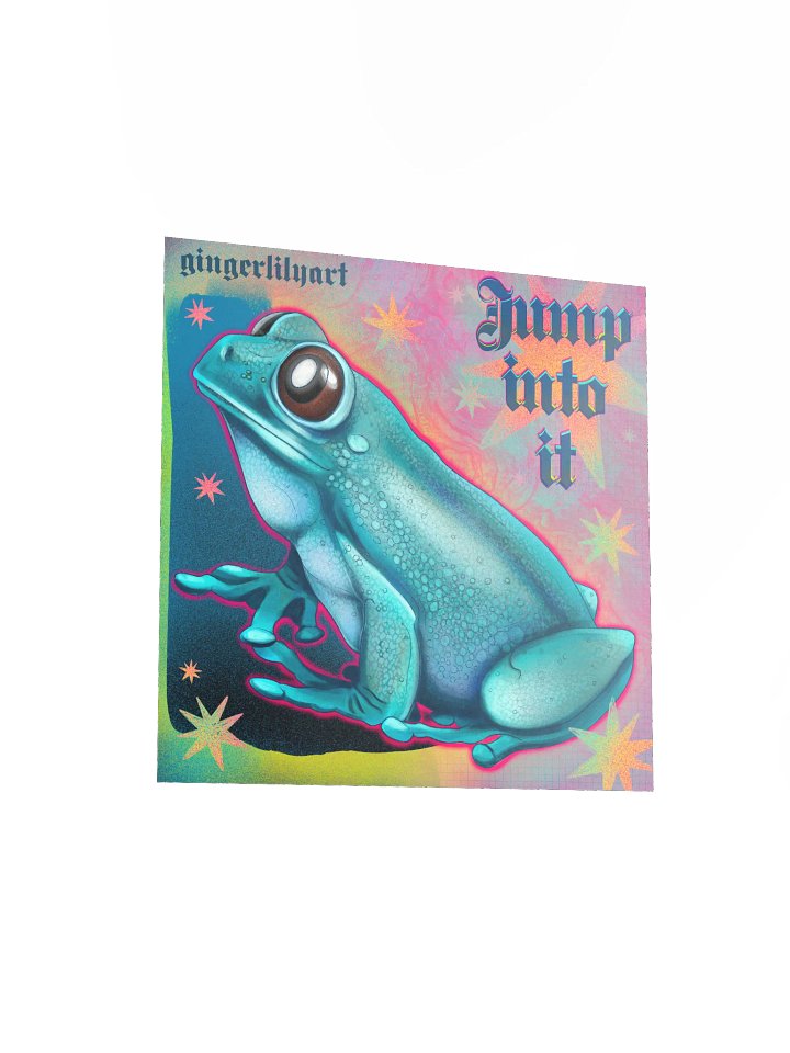 jumping frog print product image (3)