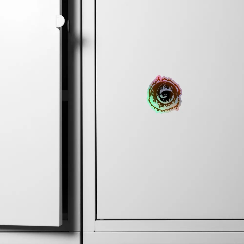 Inferno Spiral Holographic Sticker product image (4)