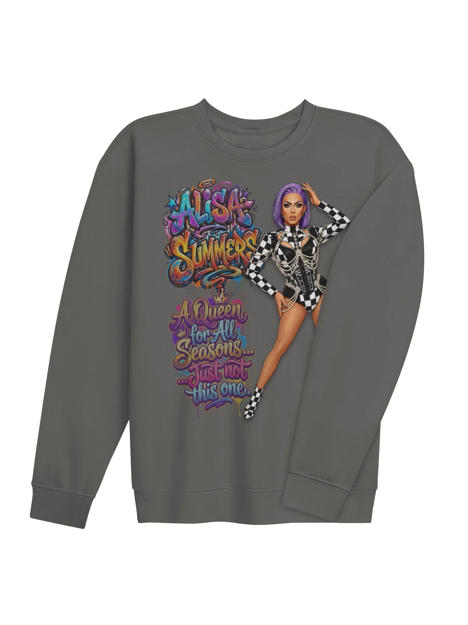 "Queen for All Seasons" Full Graphic Crewneck Sweatshirt product image (4)