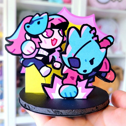Check out this gorgeous little Crow and Wolf standee made by @giraffalope! We love it so much 🫶🏼✨🐺

#eyepatchwolves
